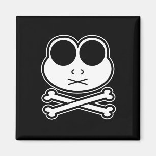 Frosch Cross Bone - Cutout Magnet