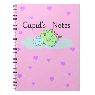 Frosch-Cupids Notizen Notizblock