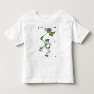 Frosch, der Schmetterlinge jagt Kleinkind T-shirt