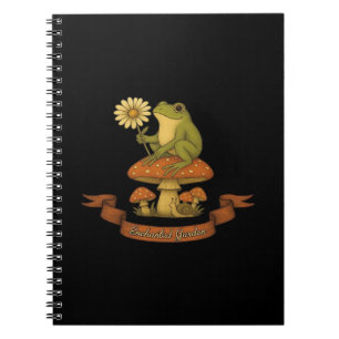 Frosch des Gartens Fairycore Cottagecore Frosch Notizblock