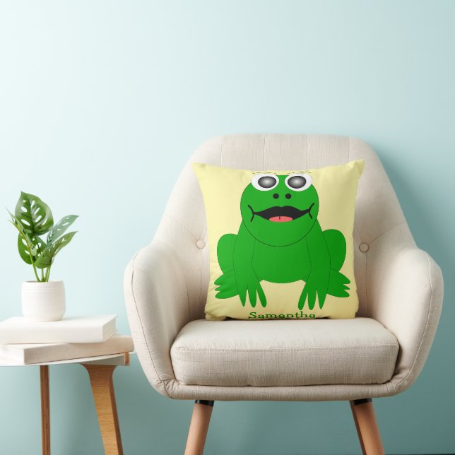 Frosch Design Personalisiert Kissen (Stuhl )