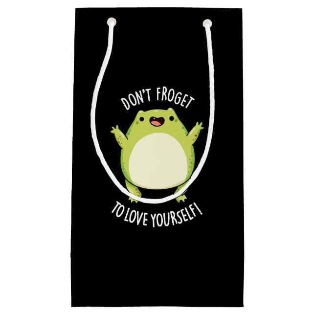 Frosch dich nicht zu Liebe, du Dummkopf BG Kleine Geschenktüte (Vorderseite)
