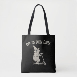 Frosch Dilly Dallying Geboren um zu bummeln Dummes Tasche