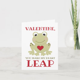 Frosch, du machst mein Herz Sprung Valentine Feiertagskarte