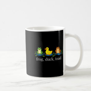 Frosch Ente Kröte zoologisch lustig retro Tier Mem Kaffeetasse