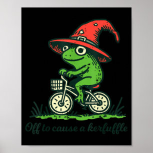 Frosch Fahrrad Zauberer Hut ab zum Kerfuffle Männe Poster