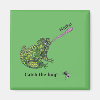 Frosch fängt den Haiku-Bug! Magnet