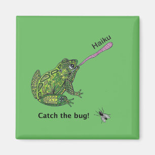 Frosch fängt die Haikuwanze! Magnet