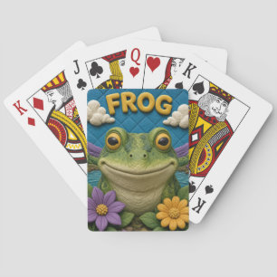 Frosch-Feuchtgebiet-Ufer Moderne KlayKoo Spielkarten