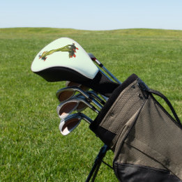Frosch-Figur Golfspieler Driver-Abdeckung Golf Headcover