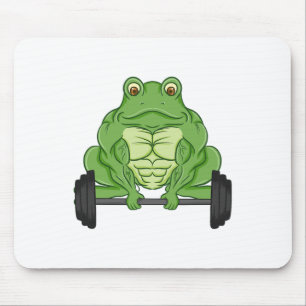 Frosch Fitness Muskeln Workout Gewicht Für Gym Lie Mousepad