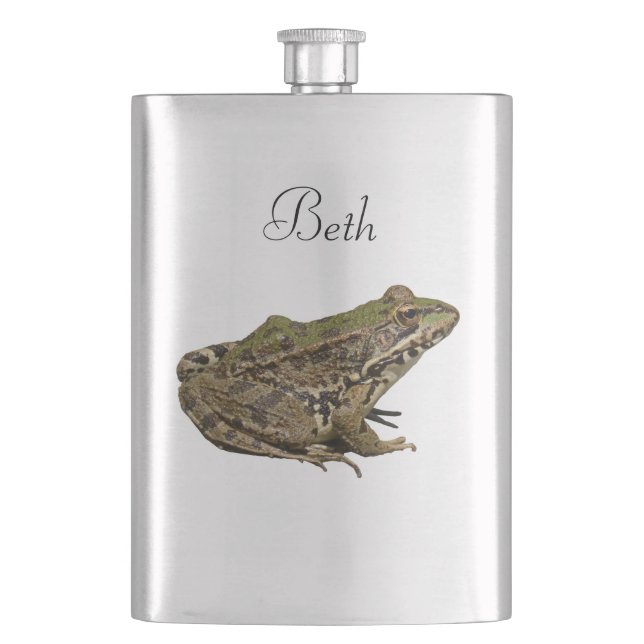 Frosch Flachmann (Vorderseite)