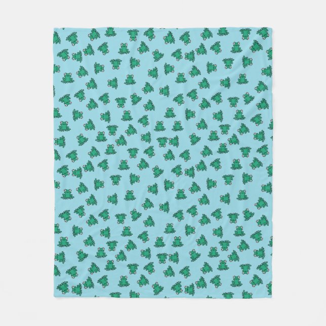 Frosch Fleecedecke (Vorderseite)