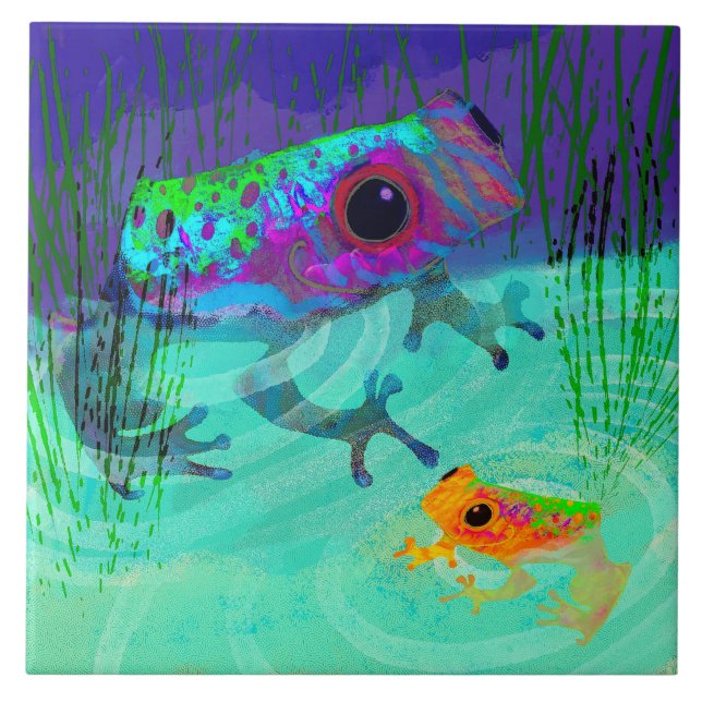 Frosch Fliese (Vorderseite)