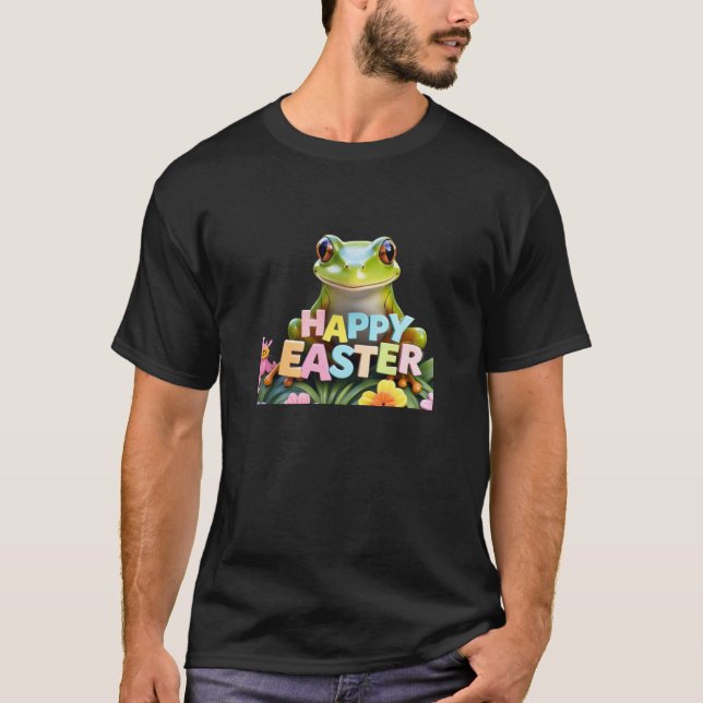 Frosch florale Happy Ostermans T - Shirt (Vorderseite)
