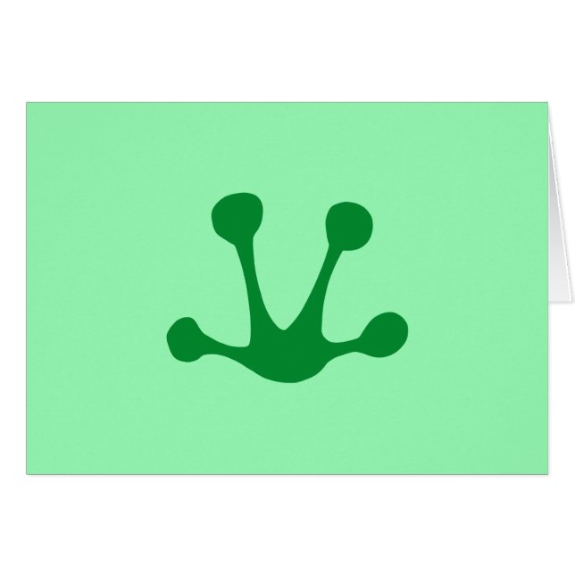 Frosch Footprint (Vorderseite (Horizontal))