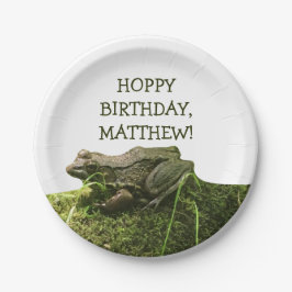 Frosch Foto Personalisiertes Party Pappteller