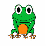 Frosch Freistehende Fotoskulptur<br><div class="desc">com com zazzle.com</div>