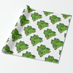 Frosch Frog Geschenkpapier