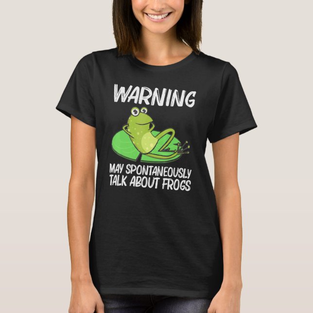 Frosch für Männer Frauen Niedlicher Bullfrog Toad  T-Shirt (Vorderseite)