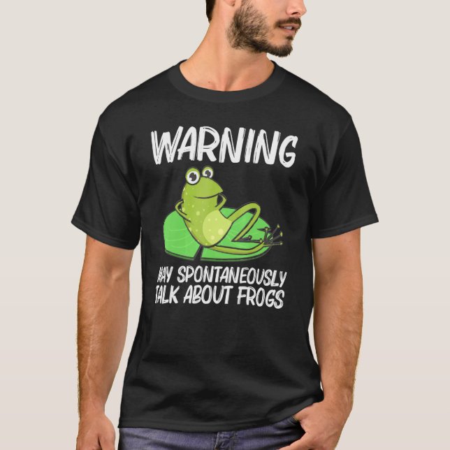 Frosch für Männer Frauen Niedlicher Bullfrog Toad  T-Shirt (Vorderseite)