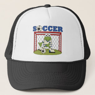 Frosch-Fußball-Tormann-T-Shirts und Geschenke Truckerkappe