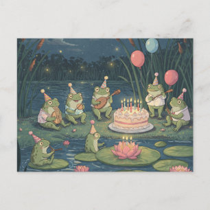 Frosch Geburtstagspostkarte Postkarte