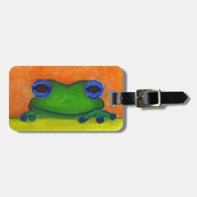 Frosch Gepäckanhänger (Vorderseite horizontal)