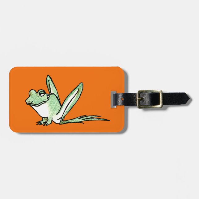 Frosch Gepäckanhänger (Vorderseite horizontal)