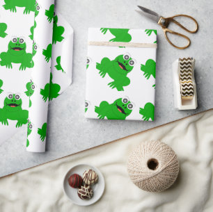 Frosch Geschenkpapier