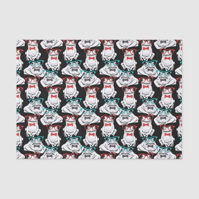 Frosch-Glas-Muster Seidenpapier (Vorderseite)