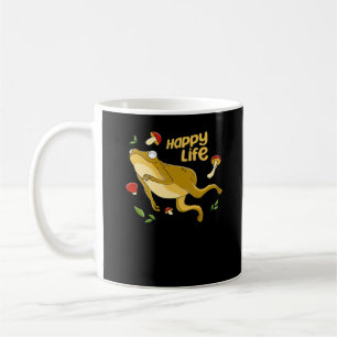 Frosch Glücklich Wesentliches Minimales Design Kaffeetasse