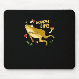 Frosch Glücklich Wesentliches Minimales Design Mousepad