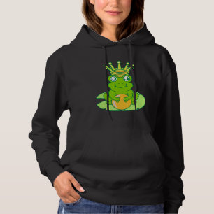 Frosch Goldener Krötenkönig Märchenkrone Ball Prin Hoodie