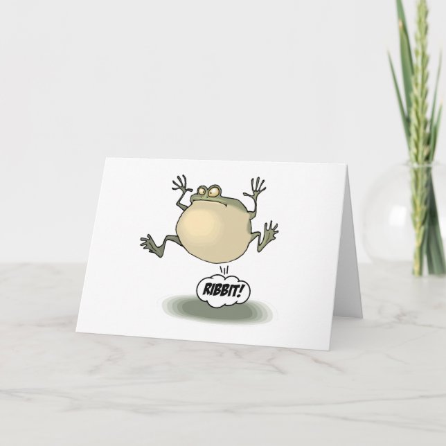 Frosch-Gruß-Karte Karte (Vorderseite)