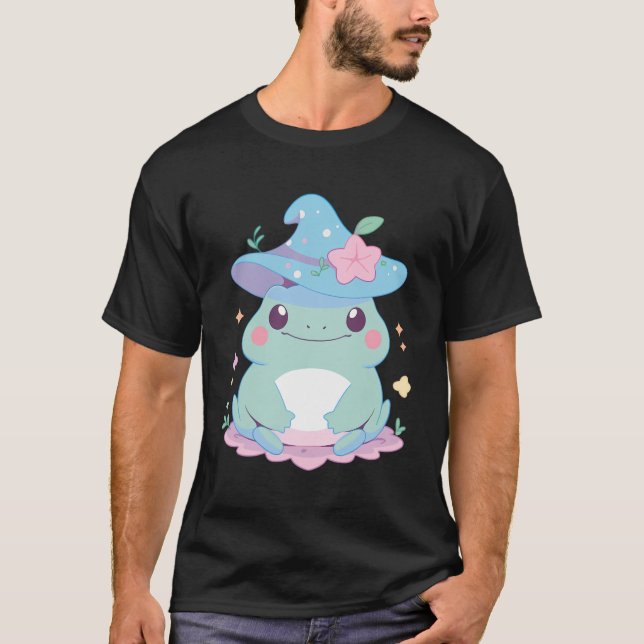 Frosch Halloween Kostüm Spooky Trick oder behandel T-Shirt (Vorderseite)