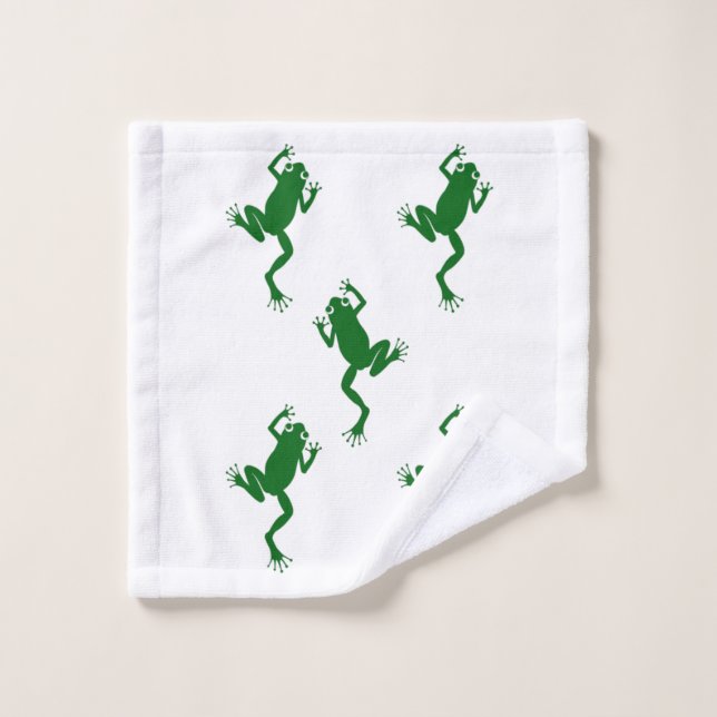 Frosch Handtuch-Set von Zone_413 Badhandtuch Set (Waschlappen)