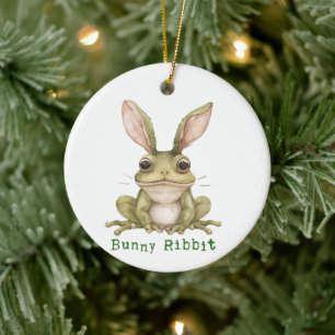 Frosch Hase Kaninchen Schlappohren Kröte Lustig Os Keramik Ornament