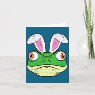 Frosch Hasenohren Ostern Süßer Amphibien-Tier Karte