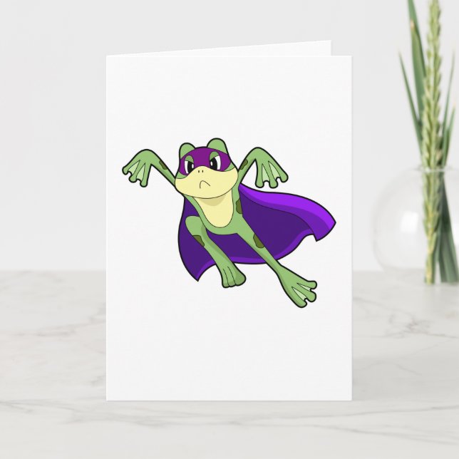 Frosch Held Karte (Vorderseite)