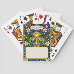 Frosch-Hochzeitsgästebuch-Unterschriften-Deck Spielkarten