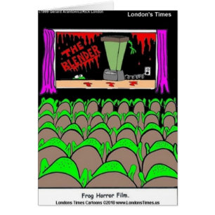 Frosch-Horrorfilm Lustige T-Shirts Tassen Karten M