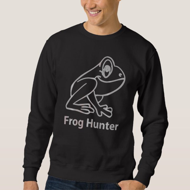 Frosch-Hunter-Froschfänger Sweatshirt (Vorderseite)