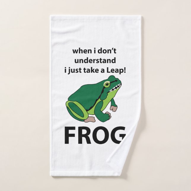 Frosch, ich nehme nur einen Sprung Frosch Handtuch (Handtuch)