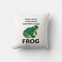 Frosch, ich nehme nur einen Sprung Frosch Kissen