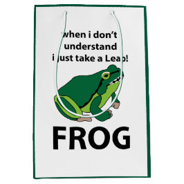 Frosch, ich nehme nur einen Sprung Frosch Mittlere Geschenktüte