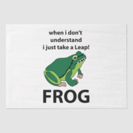 Frosch, ich nehme nur einen Sprung Frosch Seidenpapier