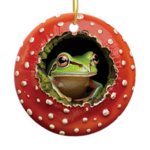 Frosch im Fliegenpilz – Süße Waldpilzkunst