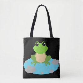 Frosch im Teich Tasche