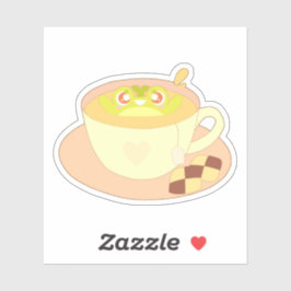 Frosch in der Tasse Tee Aufkleber